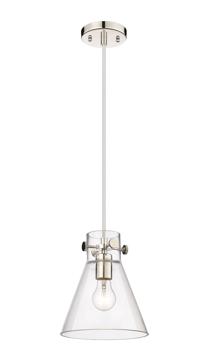 Innovations 410-1PS-PN-G411-8CL One Light Pendant, Polished Nickel