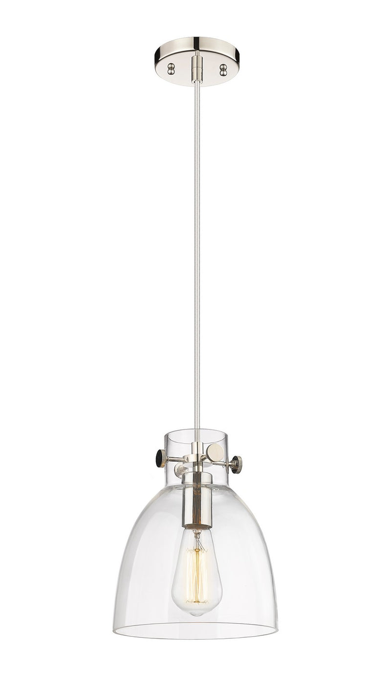 Innovations 410-1PS-PN-G412-8CL One Light Pendant, Polished Nickel