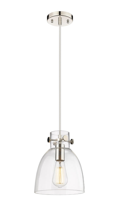 Innovations 410-1PS-PN-G412-8CL One Light Pendant, Polished Nickel