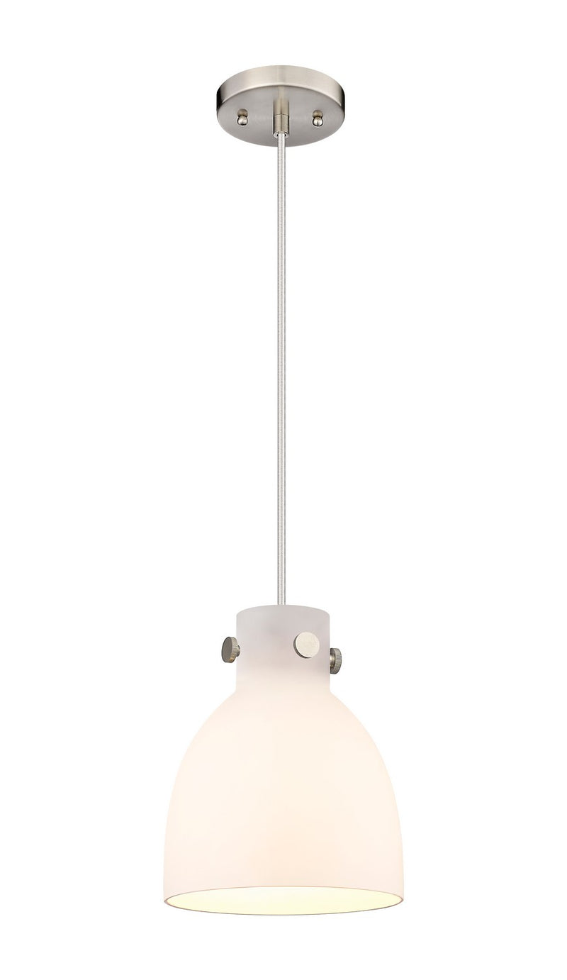 Innovations 410-1PS-SN-G412-8WH One Light Pendant, Brushed Satin Nickel