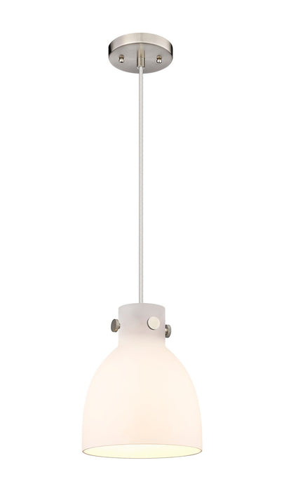 Innovations 410-1PS-SN-G412-8WH One Light Pendant, Brushed Satin Nickel