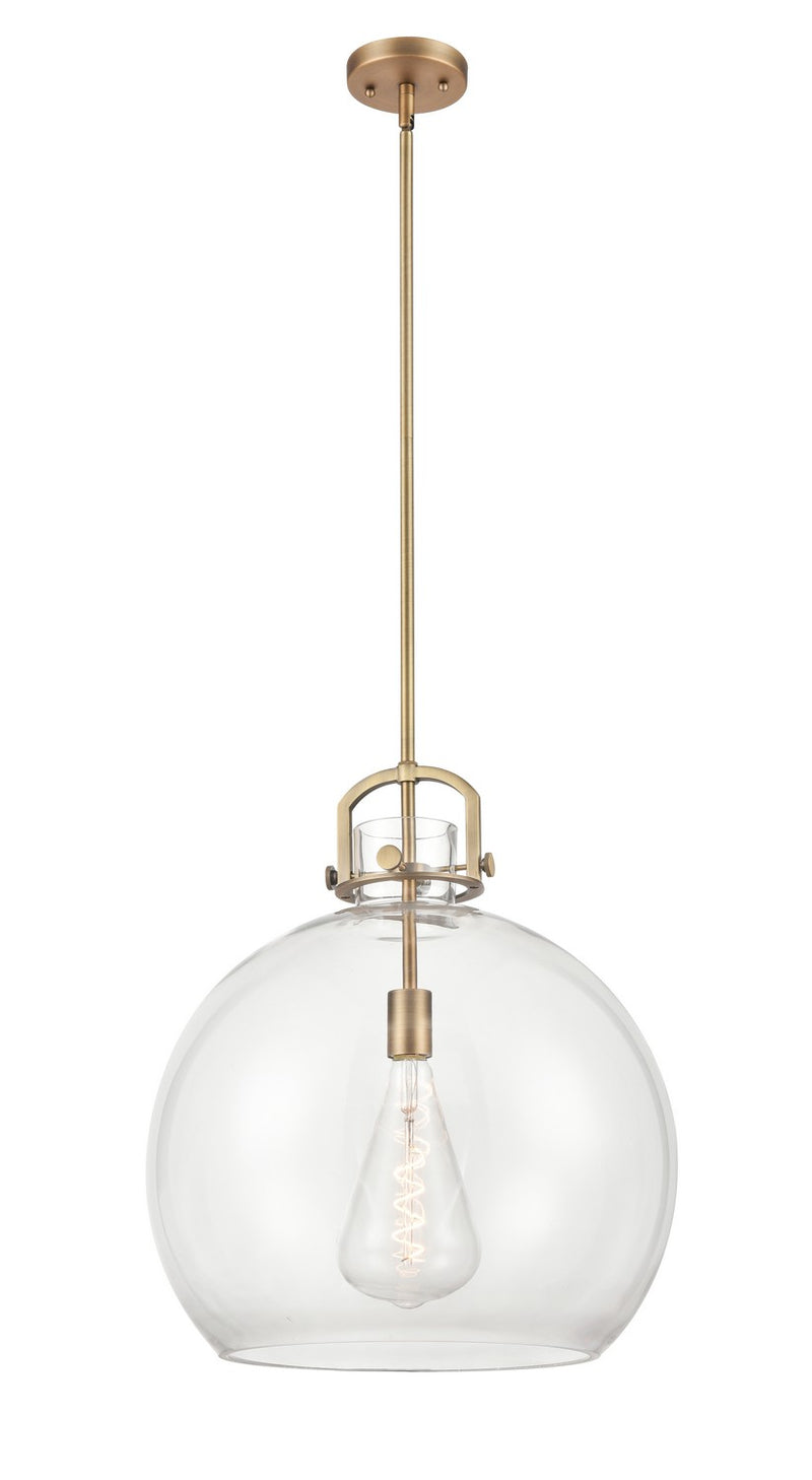 Innovations 410-1SL-BB-G410-18CL One Light Pendant, Brushed Brass