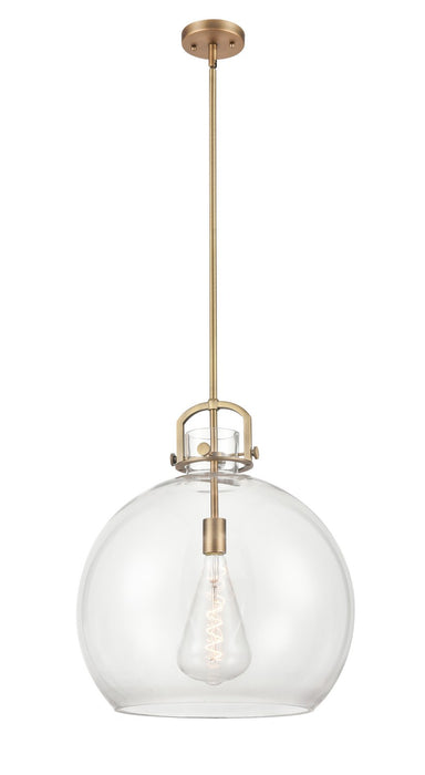 Innovations 410-1SL-BB-G410-18CL One Light Pendant, Brushed Brass