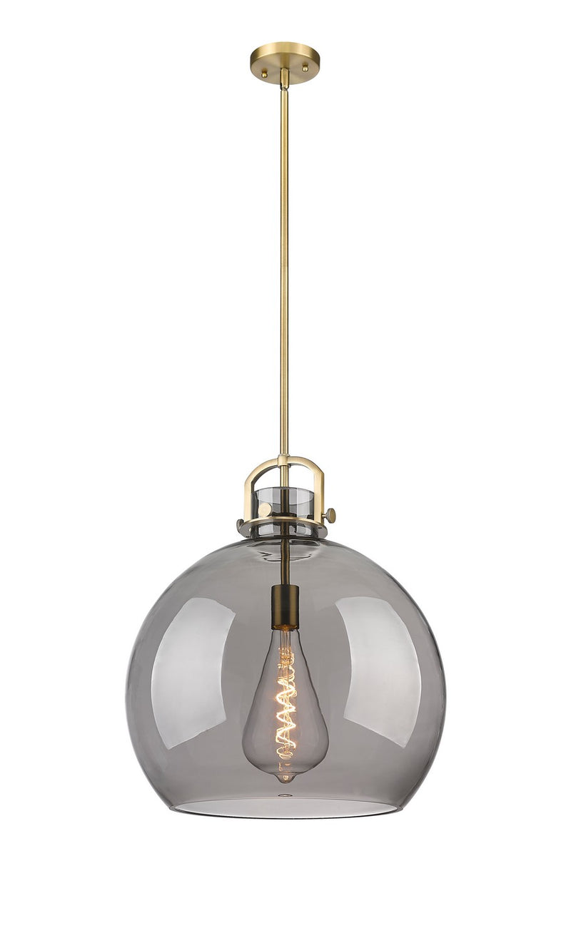 Innovations 410-1SL-BB-G410-18SM One Light Pendant, Brushed Brass