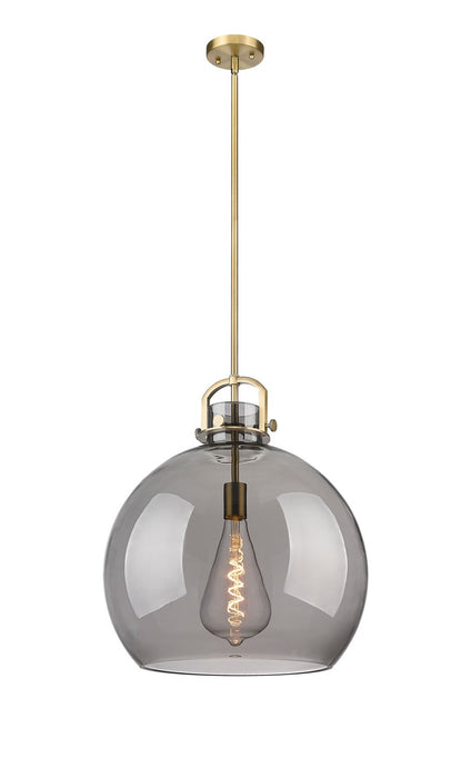 Innovations 410-1SL-BB-G410-18SM One Light Pendant, Brushed Brass