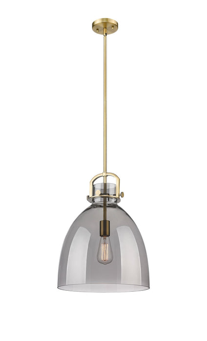 Innovations 410-1SL-BB-G412-14SM One Light Pendant, Brushed Brass