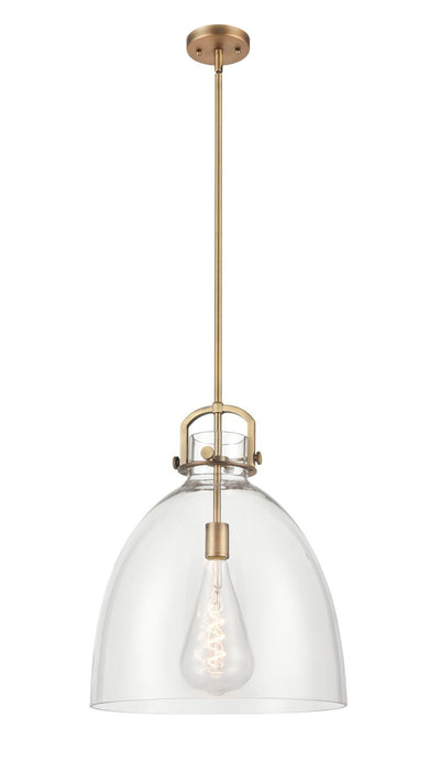 Innovations 410-1SL-BB-G412-16CL One Light Pendant, Brushed Brass