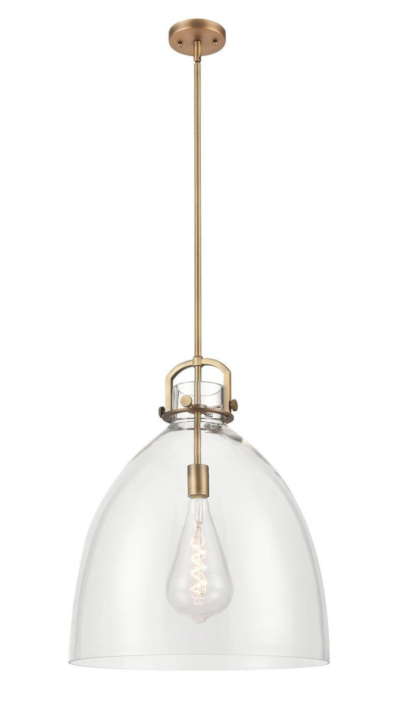 Innovations 410-1SL-BB-G412-18CL One Light Pendant, Brushed Brass