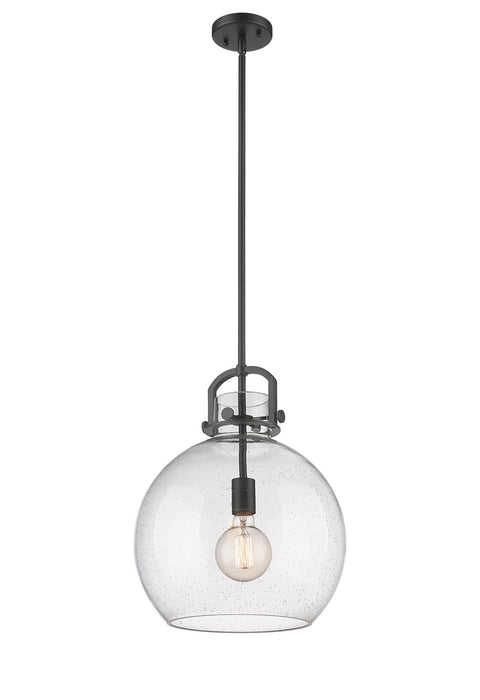 Innovations 410-1SL-BK-G410-14SDY One Light Pendant, Matte Black