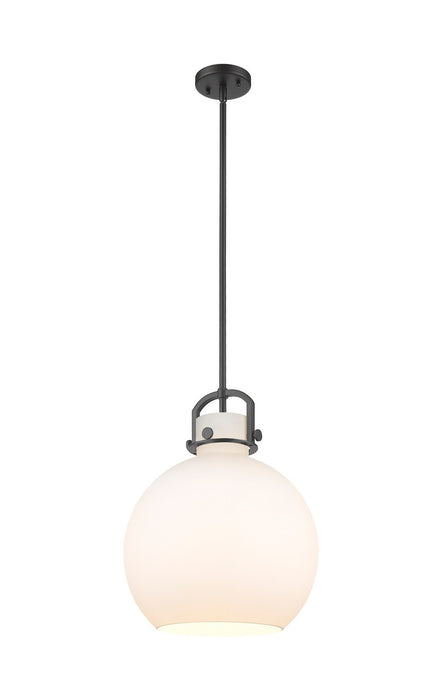 Innovations 410-1SL-BK-G410-14WH One Light Pendant, Matte Black