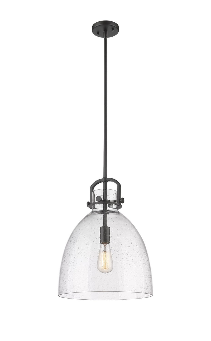 Innovations 410-1SL-BK-G412-14SDY One Light Pendant, Matte Black