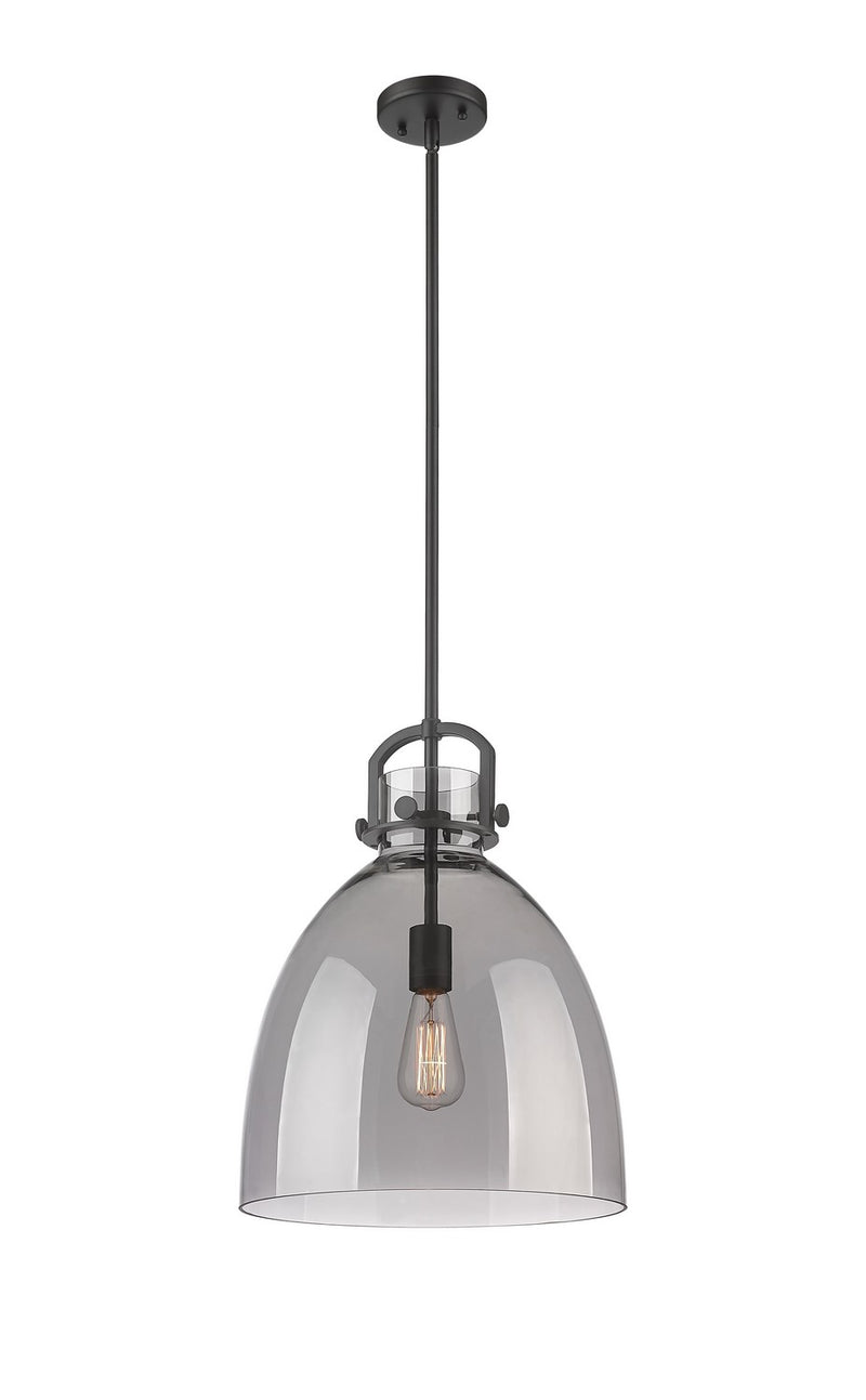 Innovations 410-1SL-BK-G412-14SM One Light Pendant, Matte Black