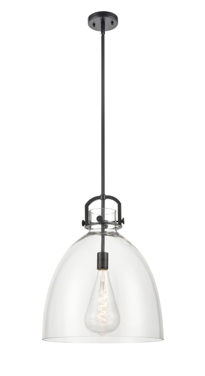 Innovations 410-1SL-BK-G412-16CL One Light Pendant, Matte Black