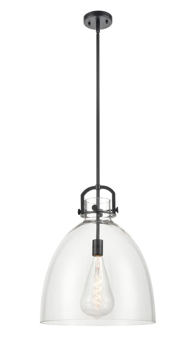 Innovations 410-1SL-BK-G412-16CL One Light Pendant, Matte Black