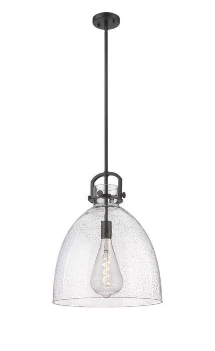 Innovations 410-1SL-BK-G412-16SDY One Light Pendant, Matte Black