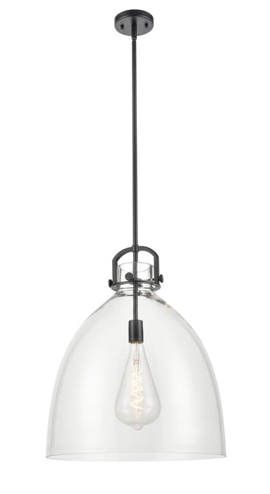 Innovations 410-1SL-BK-G412-18CL One Light Pendant, Matte Black