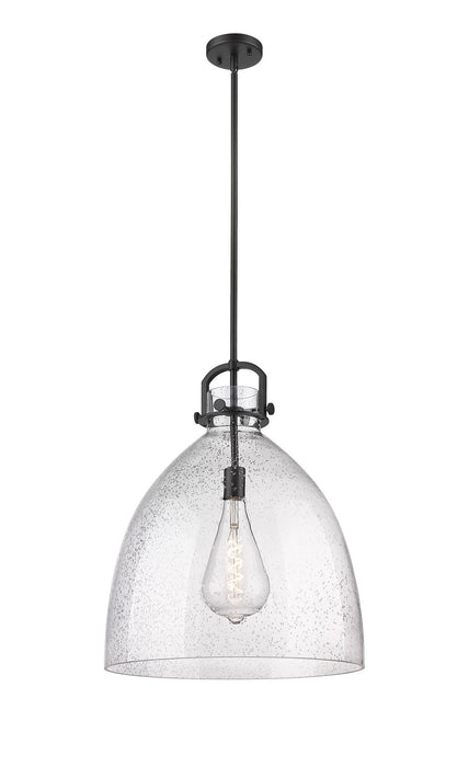 Innovations 410-1SL-BK-G412-18SDY One Light Pendant, Matte Black