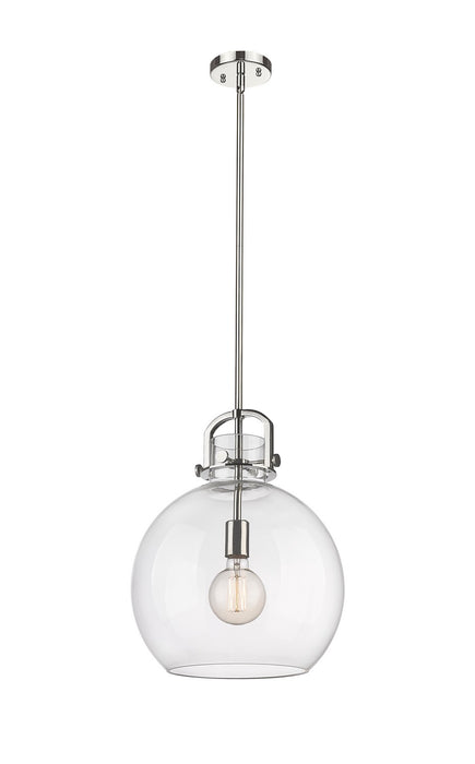 Innovations 410-1SL-PN-G410-14CL One Light Pendant, Polished Nickel