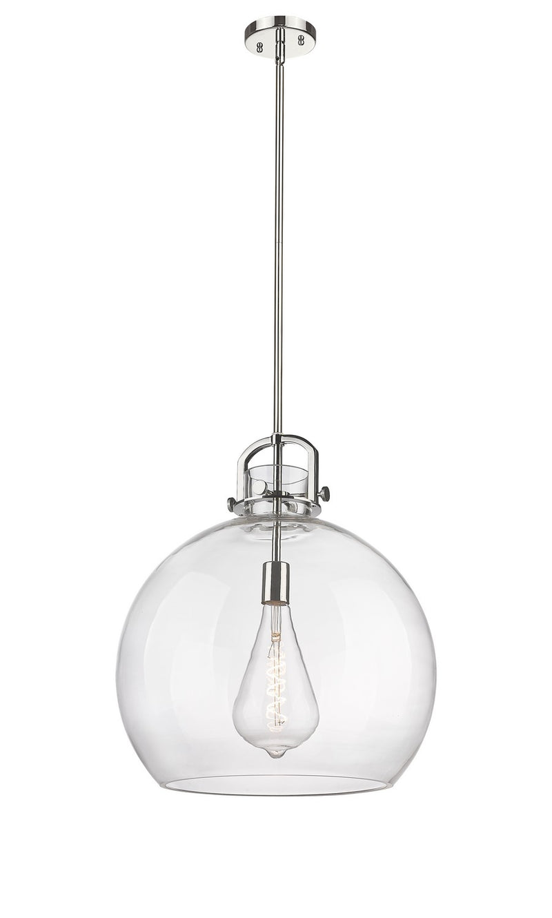 Innovations 410-1SL-PN-G410-18CL One Light Pendant, Polished Nickel