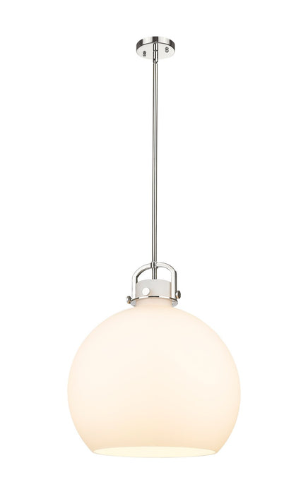 Innovations 410-1SL-PN-G410-18WH One Light Pendant, Polished Nickel
