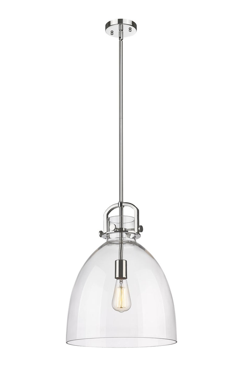 Innovations 410-1SL-PN-G412-14CL One Light Pendant, Polished Nickel