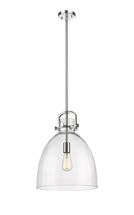 Innovations 410-1SL-PN-G412-14CL One Light Pendant, Polished Nickel