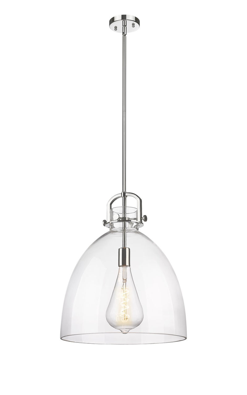 Innovations 410-1SL-PN-G412-16CL One Light Pendant, Polished Nickel