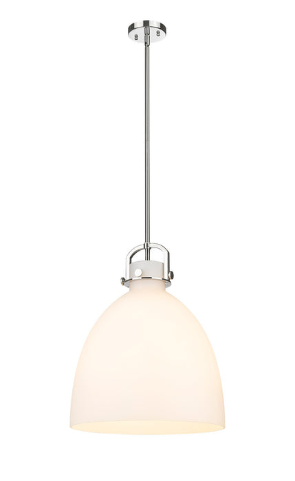 Innovations 410-1SL-PN-G412-16WH One Light Pendant, Polished Nickel