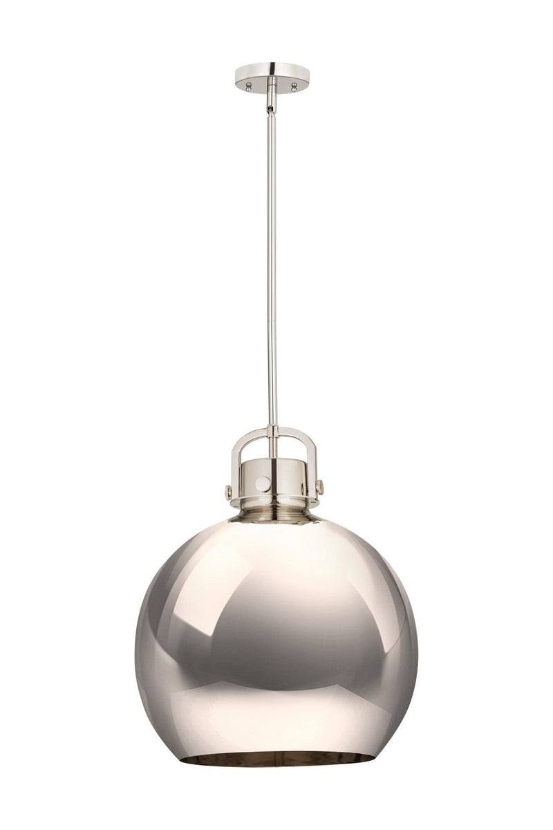 Innovations 410-1SL-PN-M410-16PN One Light Pendant, Polished Nickel