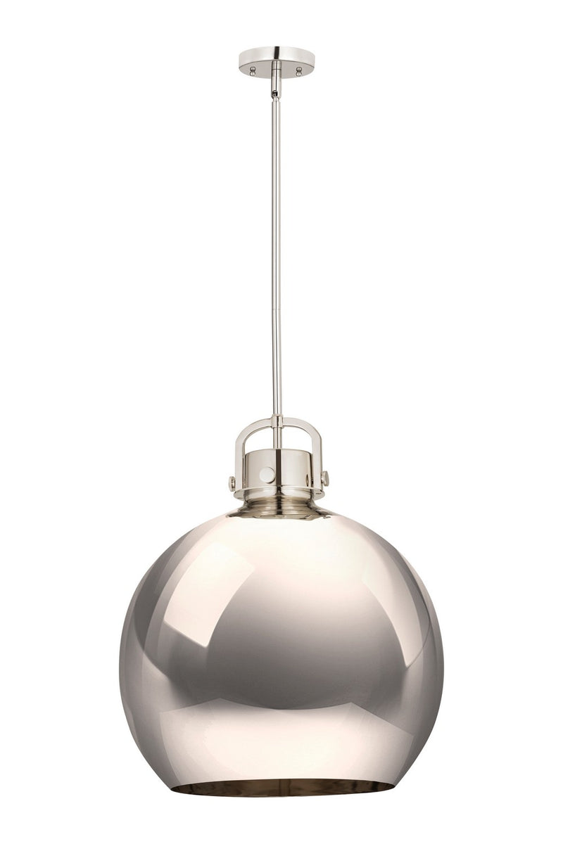 Innovations 410-1SL-PN-M410-18PN One Light Pendant, Polished Nickel