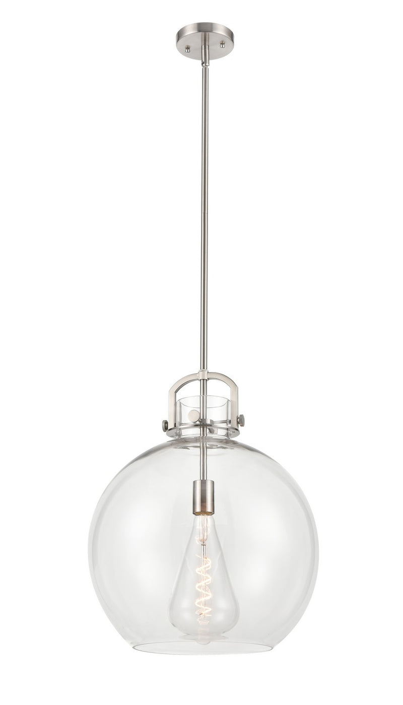 Innovations 410-1SL-SN-G410-16CL One Light Pendant, Satin Nickel