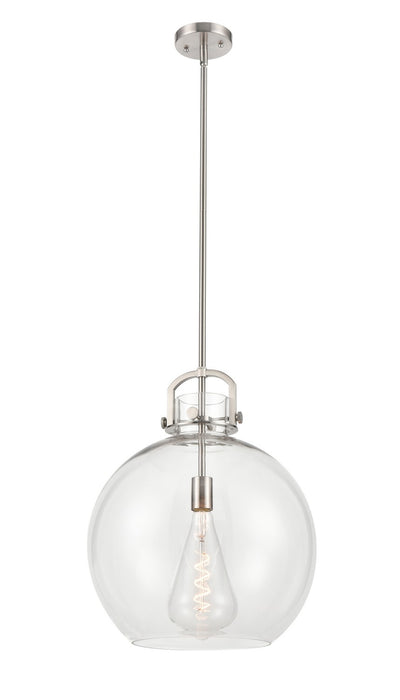 Innovations 410-1SL-SN-G410-16CL One Light Pendant, Satin Nickel