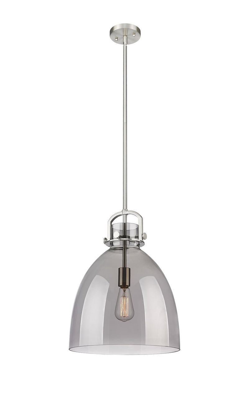 Innovations 410-1SL-SN-G412-14SM One Light Pendant, Satin Nickel