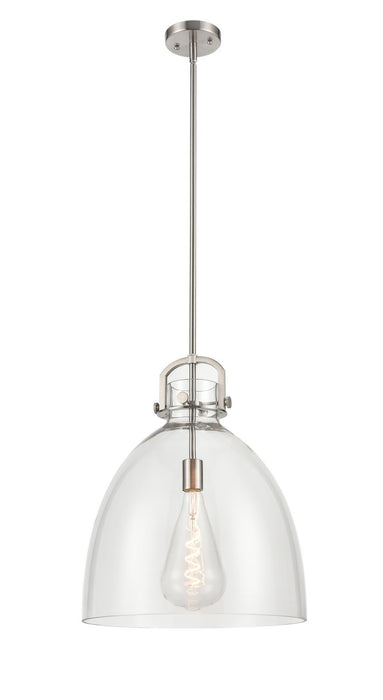 Innovations 410-1SL-SN-G412-16CL One Light Pendant, Satin Nickel