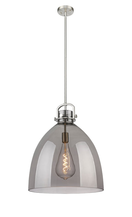 Innovations 410-1SL-SN-G412-18SM One Light Pendant, Satin Nickel