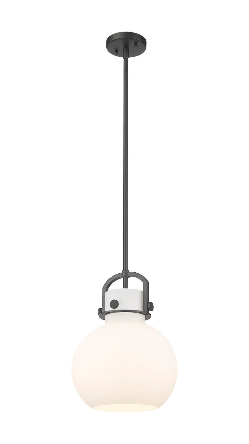 Innovations 410-1SM-BK-G410-10WH One Light Pendant, Matte Black