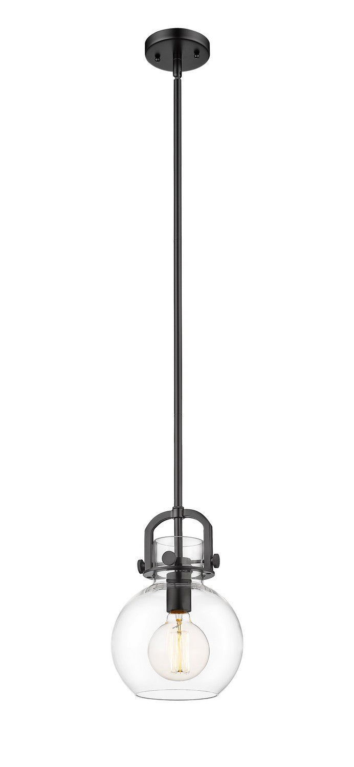Innovations 410-1SS-BK-G410-8CL One Light Pendant, Matte Black