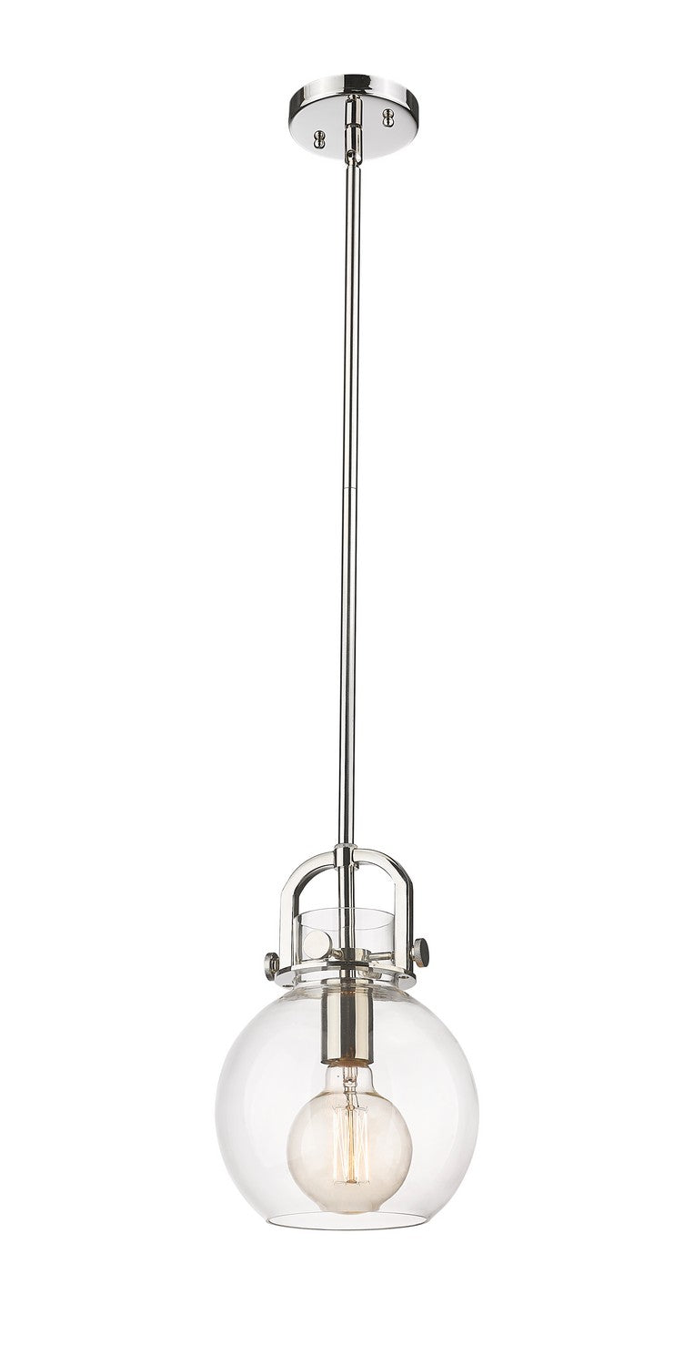 Innovations 410-1SS-PN-G410-8CL One Light Pendant, Polished Nickel