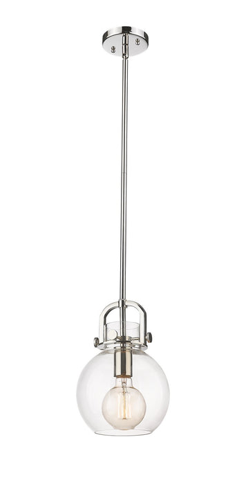 Innovations 410-1SS-PN-G410-8CL One Light Pendant, Polished Nickel