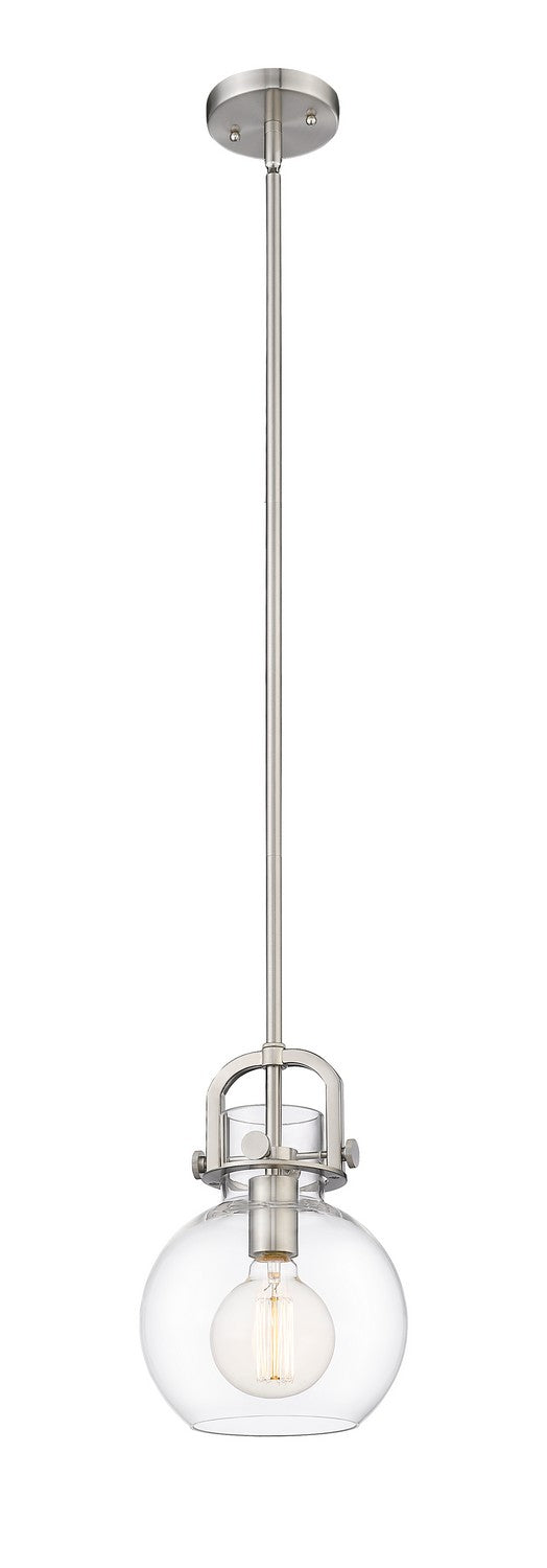Innovations 410-1SS-SN-G410-8CL One Light Pendant, Satin Nickel