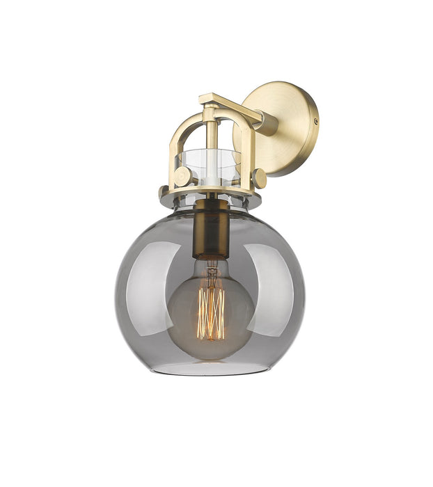 Innovations 410-1W-BB-G410-8SM One Light Wall Sconce, Brushed Brass