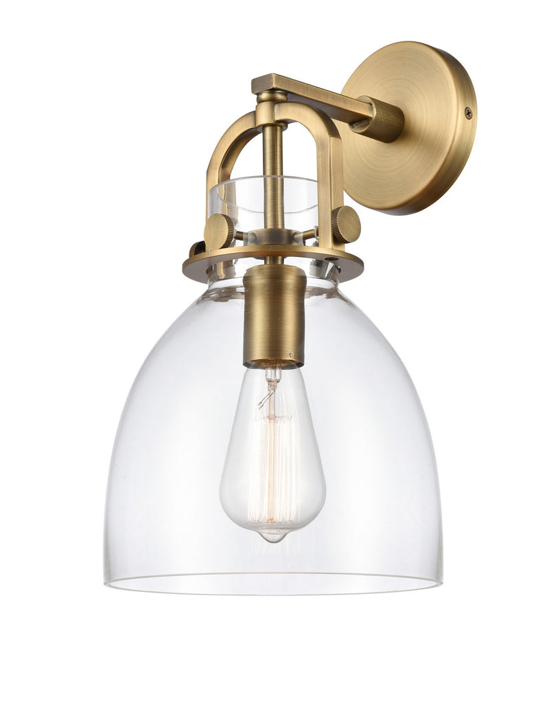 Innovations 410-1W-BB-G412-8CL One Light Wall Sconce, Brushed Brass