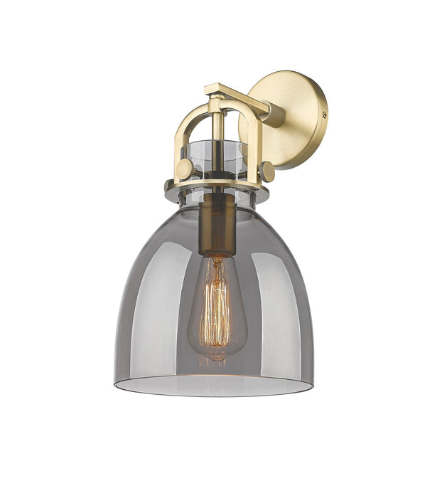 Innovations 410-1W-BB-G412-8SM One Light Wall Sconce, Brushed Brass