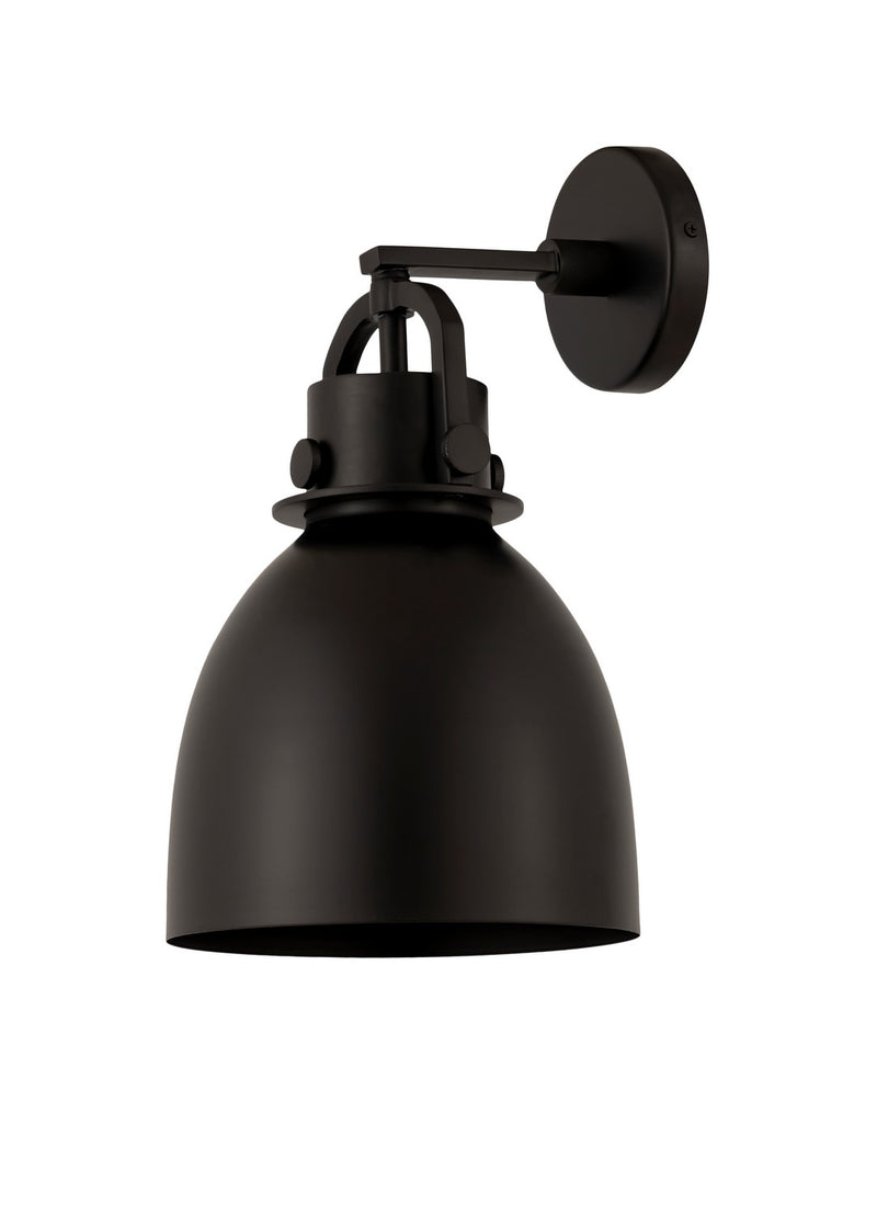 Innovations 410-1W-BK-M412-8BK One Light Wall Sconce, Matte Black