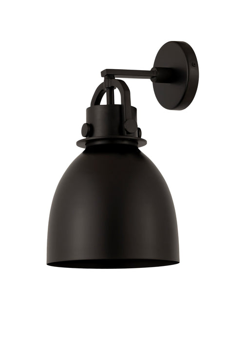 Innovations 410-1W-BK-M412-8BK One Light Wall Sconce, Matte Black