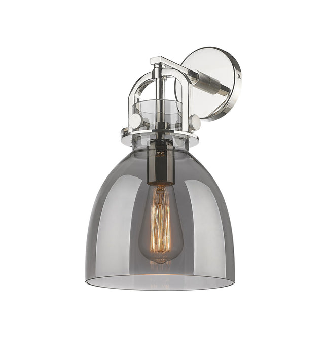 Innovations 410-1W-PN-G412-8SM One Light Wall Sconce, Polished Nickel