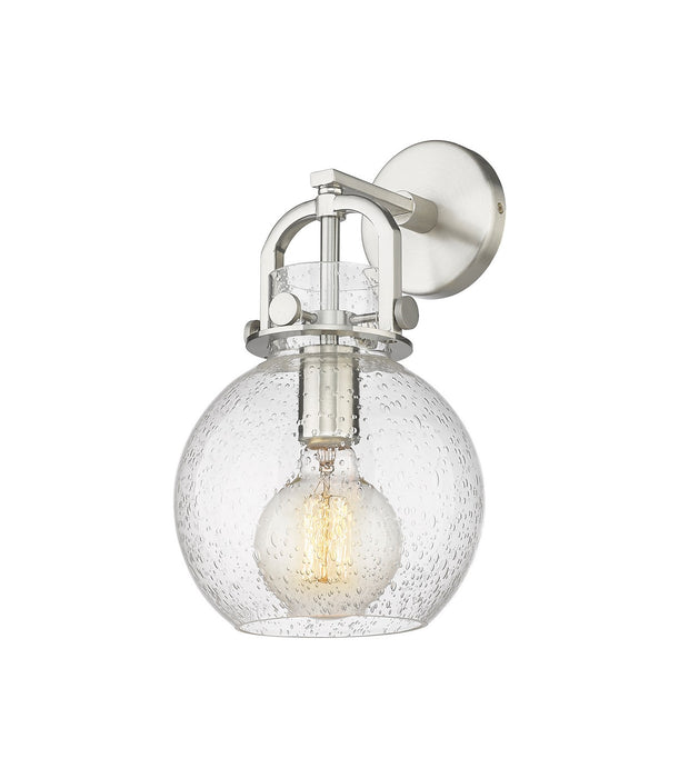 Innovations 410-1W-SN-G410-8SDY One Light Wall Sconce, Brushed Satin Nickel