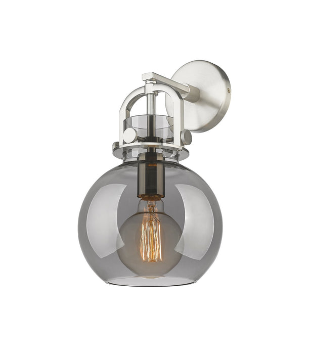 Innovations 410-1W-SN-G410-8SM One Light Wall Sconce, Brushed Satin Nickel