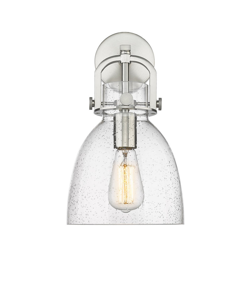 Innovations 410-1W-SN-G412-8SDY One Light Wall Sconce, Satin Nickel