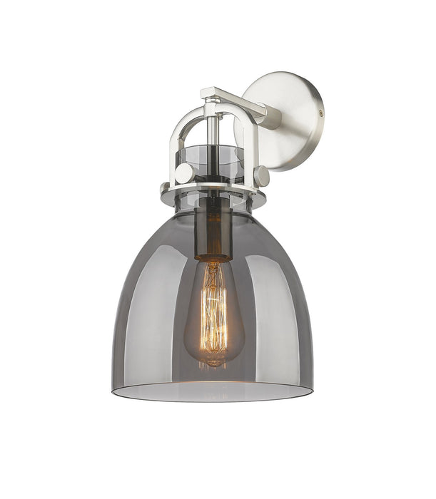 Innovations 410-1W-SN-G412-8SM One Light Wall Sconce, Satin Nickel